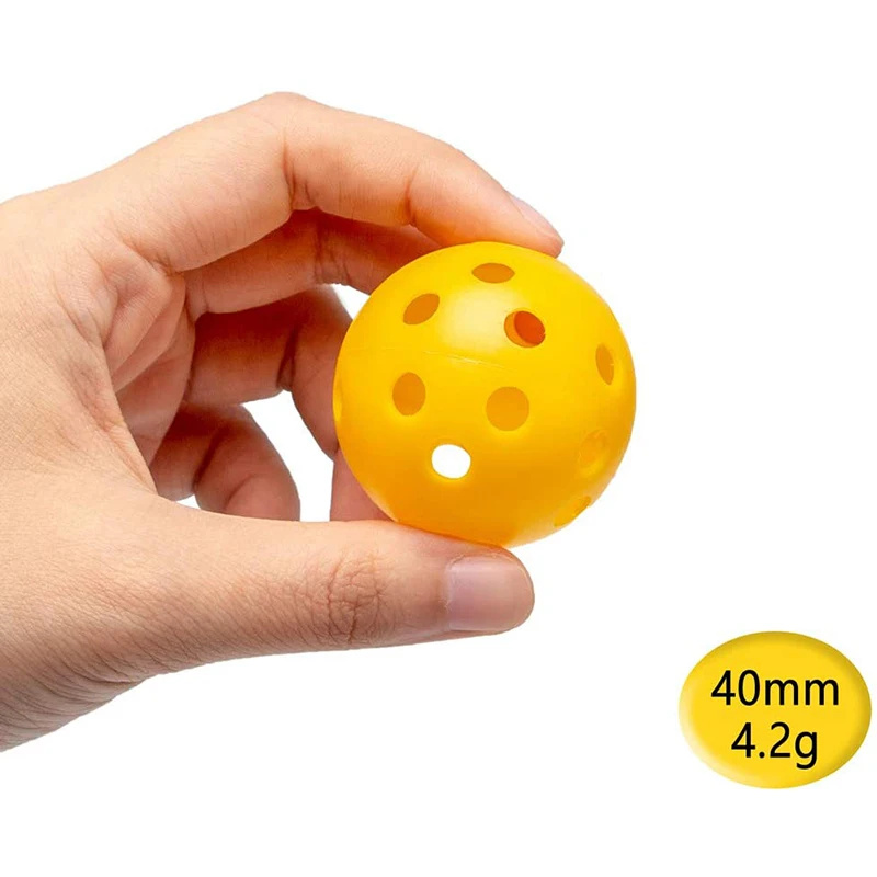 12PcsPractice Golf Balls  Hollow Plastic Golf Training Balls Colored Airflow Golf Balls Swing Practice Driving Range PE Toy Ball 4