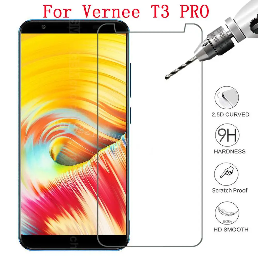 Для Vernee T3 PRO T3PRO закаленное стекло Передняя защитная стеклянная Защитная пленка для экрана прозрачная для Vernee - Цвет: For Vernee T3 PRO