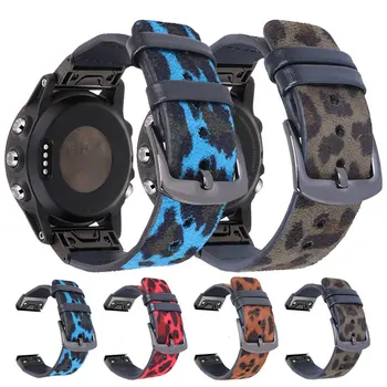 

Genuine Leather Watch Band For Garmin Fenix 6S 5S Plus 5 5X 6 6X 3 HR Forerunner 945 935 Quatix5 Quick Release Strap Watchband