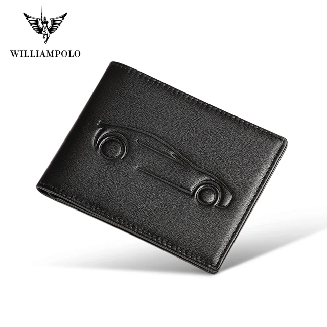 WILLIAMPOLO 2023 Small Men's Wallet Leather Men's Anti THeft Wallet For  Card Document Holder Side Purse Male Thin Purse Boy - AliExpress