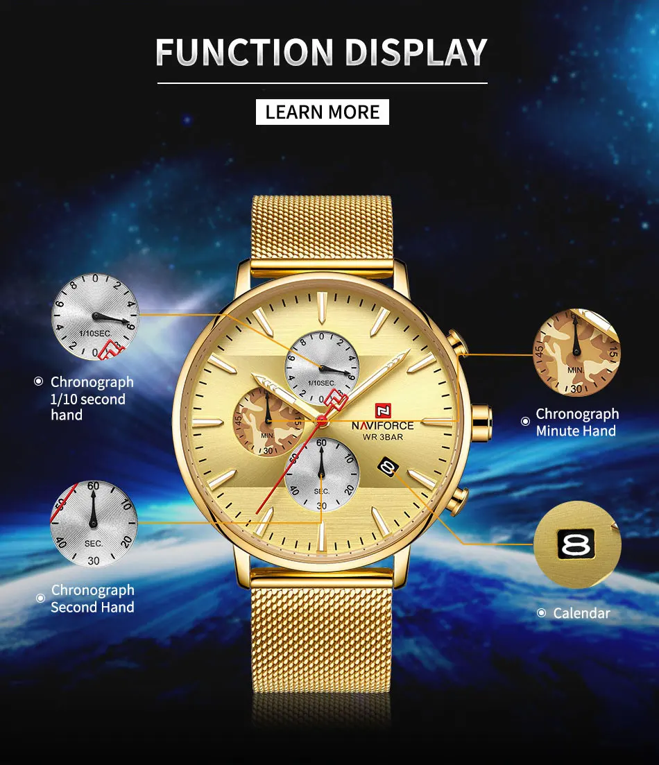 NAVIFORCE Топ для мужчин s часы брендовые Роскошные модные кварцевые мужские часы водонепроницаемые спортивные стальные военные наручные часы Relogio Masculino