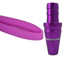 Для шланг кальяна наргиле, кальян шланг Длина 152 см Универсальный уплотнение бутик без запаха толстые силиконовый кальян шланг адаптер