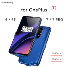 Чехол для зарядного устройства, чехол для зарядки, чехол для аккумулятора, 6800 мАч, для OnePlus 6, 6 T, OnePlus, 7, 7 PRO, внешний аккумулятор, аккумулятор