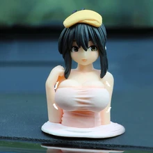 Wnętrze deski rozdzielczej samochodu dekoracje Widget Sexy Anime Chest Shaking Ornament dla dziewcząt chłopców dekoracje do domu na prezent Kanako tanie i dobre opinie CN (pochodzenie)