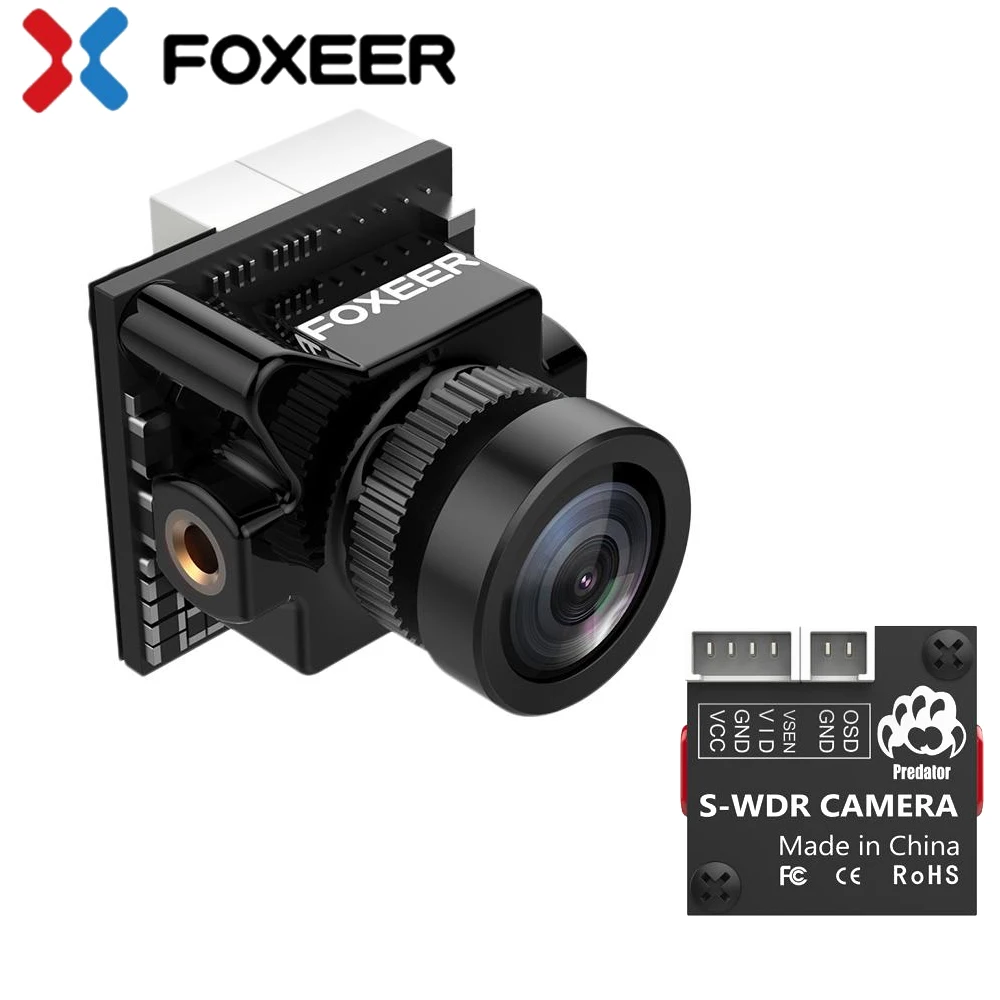 

Hot Foxeer Predator Micro V3 Racing All Weather FPV Camera 16:9/4:3 PAL/NTSC switchable Super WDR OSD 4ms Latency Remote Control