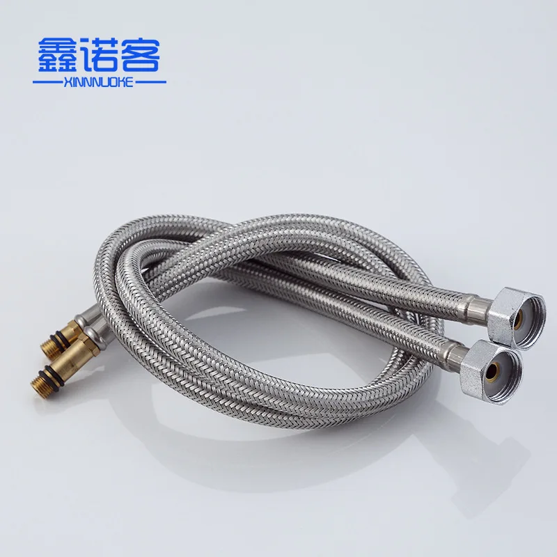 

Stainless Steel Metal Corrugated Tubes 4 Points 60 Cm Centimeters Pointed-Toe High Pressure Pipe Cold Inlet Tube Accessories