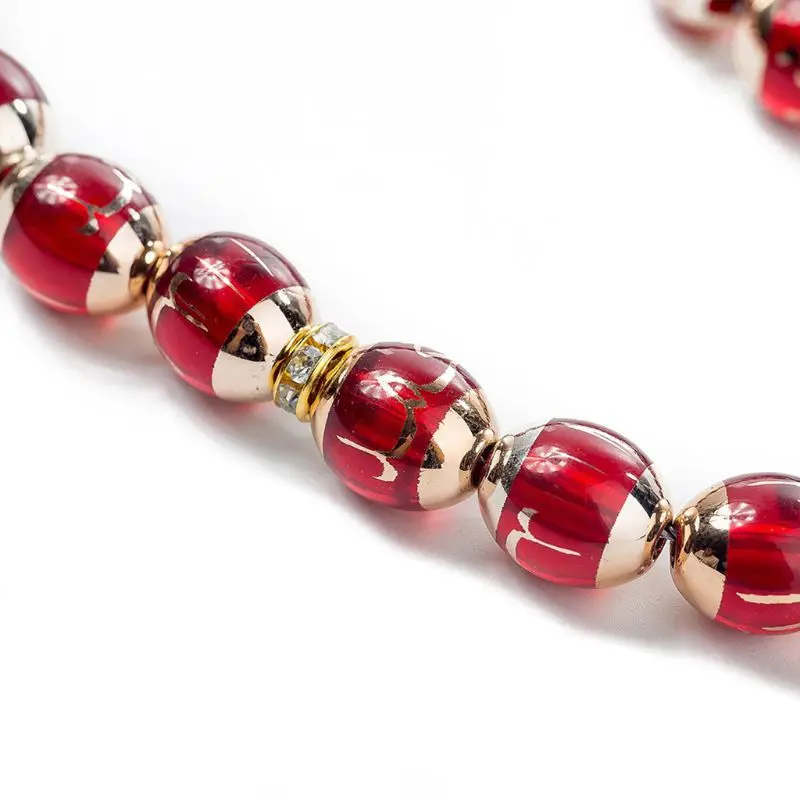 

Muslim Prayer Beads Round Bead Tesbih Allah Rosary Islamic Tasbeeh Scriptures Tasby Worship Supplies U90E