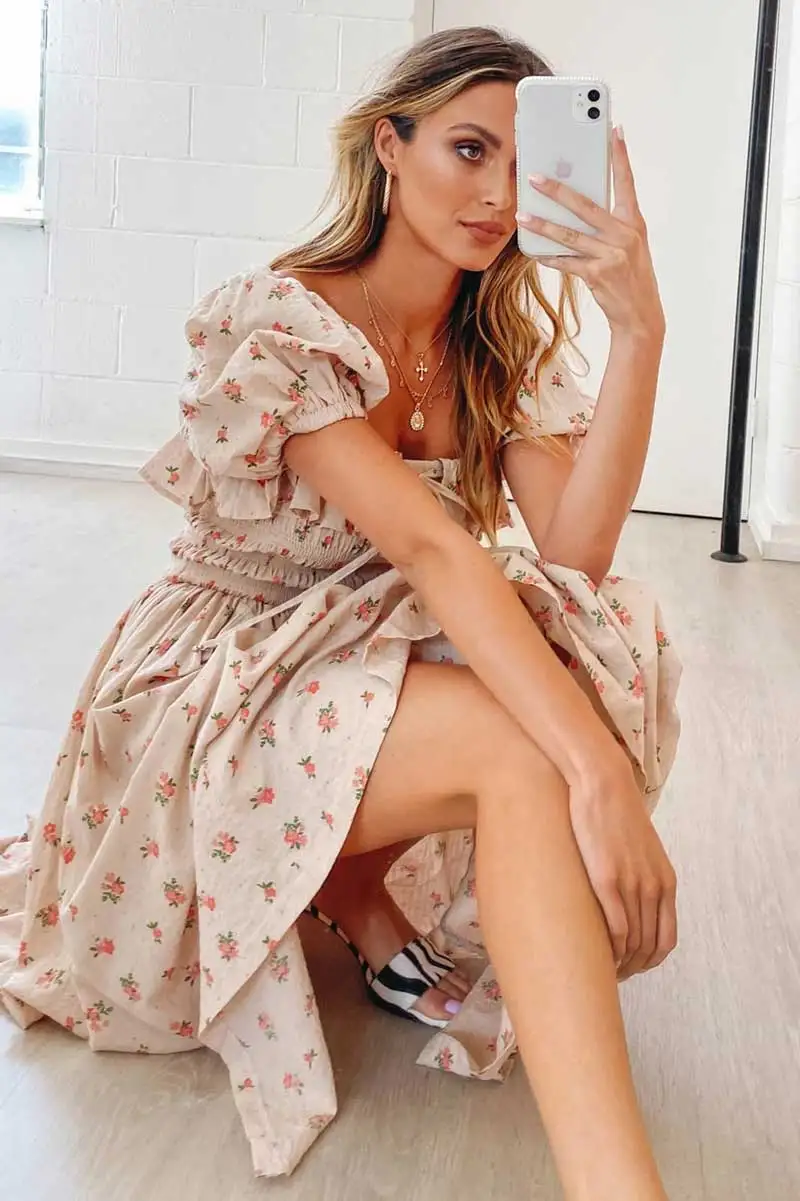 BOHO INSPIRED French Picnic Midi women 