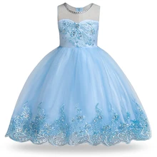 Зимняя одежда платье для маленьких девочек вечерние свадебное платье для девочки; Дети Костюмы с украшением в виде кристаллов платье принцессы 3 От 10 до 12 лет