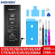 Bateria Nohon-Battery iPhone6s Apple Max-Replacement 8-Plus for SE 5C XR 5S XS 7
