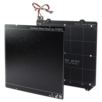 

netic Heated Bed + Double Sided Textured Powder Coated PEI Spring Steel Sheet for Prusa I3 MK2.5S Mk3 MK3S