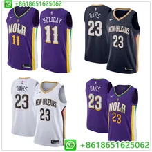 Орлеан jure праздник Энтони Дэвиса баскетбольные майки для мужчин camiseta maillot
