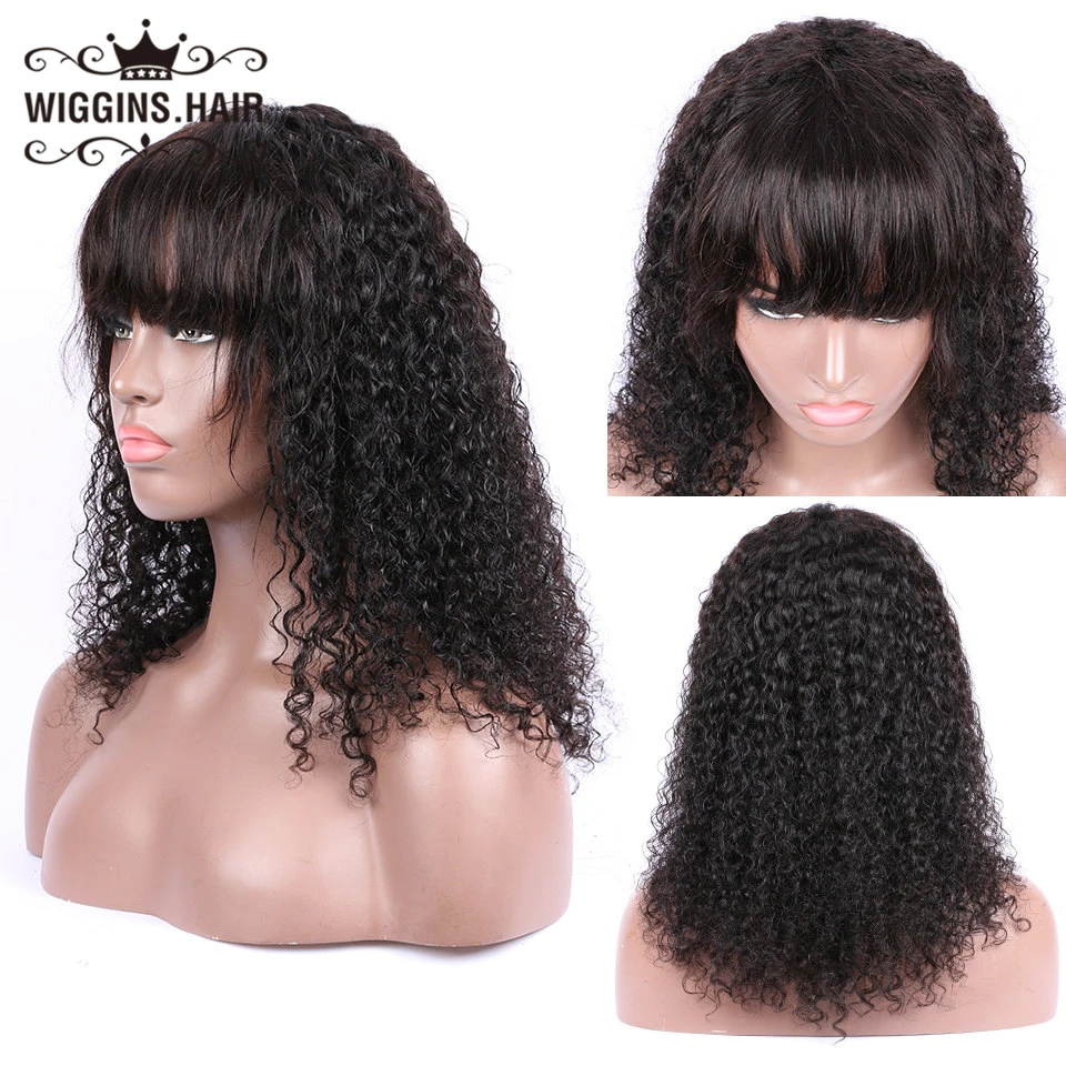 Wiggins Peruvian Wigs With Bangs For Black Women None Lace Wig 28 30 Inch Available Full Ends Machine | Шиньоны и парики