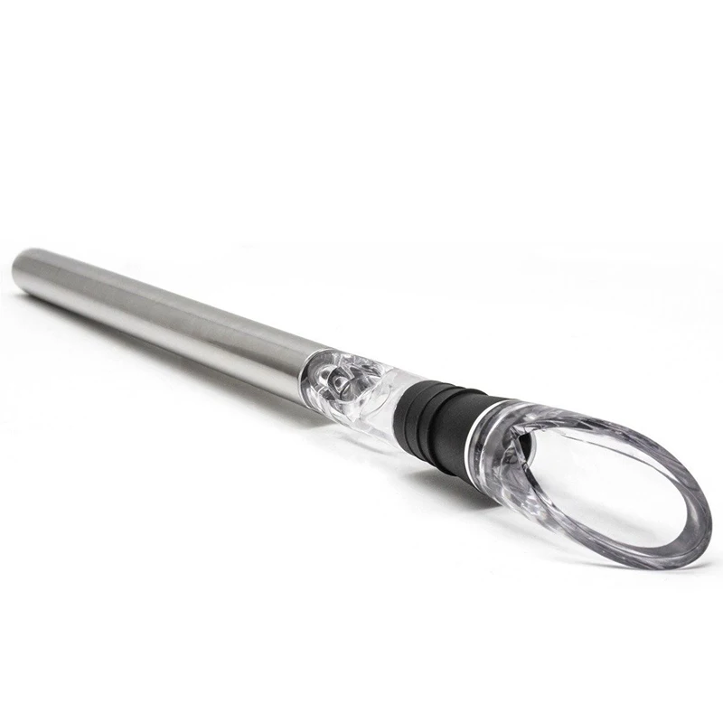 Stainless Steel Ice Wine Chiller Stick With Wine Pourer Cooling Stick Cooler Beer Beverage Frozen Ice Cool Bar Tool