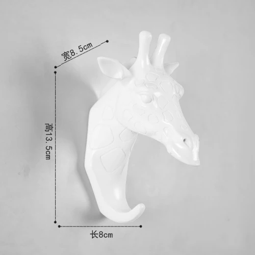 Новинка, Лидер продаж, Модный Резиновый 3D подвесной крючок с животными, креативный настенный крючок, подарок, украшение для дома, полимерные крючки для гостиной - Цвет: F