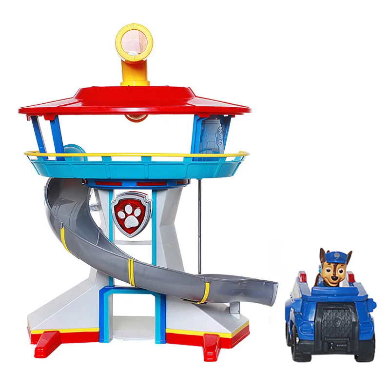 Paw Patrol собака игрушка полный командный центр самолет яхта паром Marshall щебень Чейз Скай Райдер патрула Kainina фигурка лапа игрушка