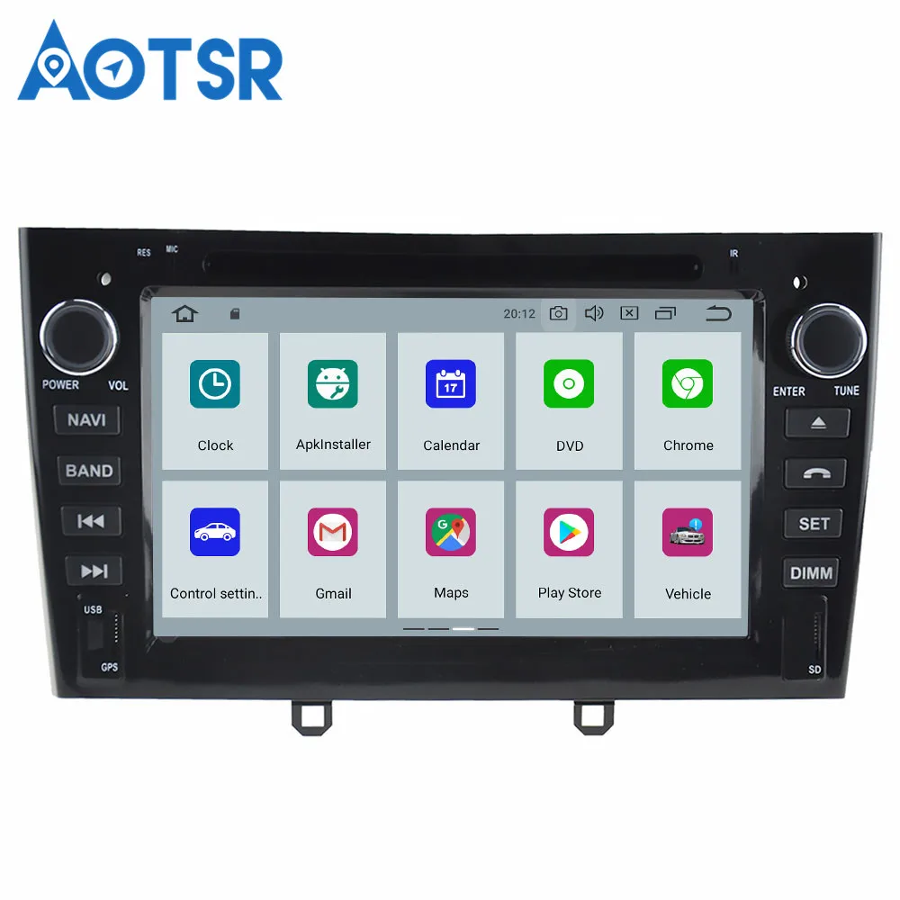 Cheap Aotsr Android 9.0 GPS Navigation Car DVD Player For Peugeot 408 308 308SW Car Radio Recorder car radio tape recorder auto stereo 8