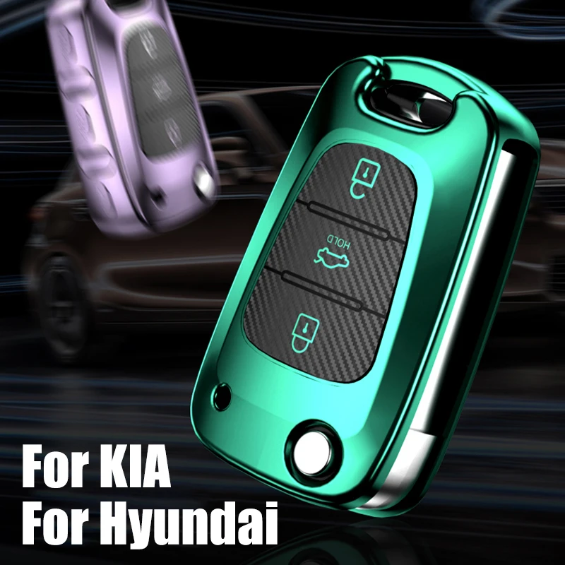 

Car Key Cover Case for Hyundai i20 i30 iX20 iX35 Elantra Accent For Kia KIA CEED CeedPro Sportage Soul Optima K5 3 Buttons Keys