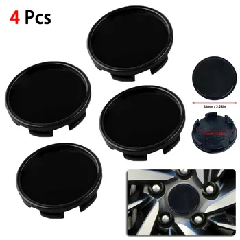 

4pcs 56 58mm Car Wheel Center Hub Cap Modified C5060K58 1GD601149 Black Universal