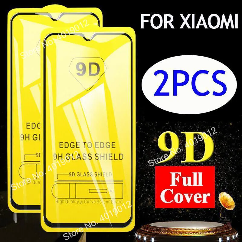 2 шт./лот 9D изогнутое полное защитное стекло пленка Redmi 8 7 7A 6 6A Note Pro протектор для