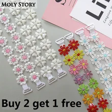 Декоративный милый цветочный кружевной бюстгальтер с бретельками, Сменный пояс для нижнего белья, аксессуары для интимного бюстгальтера