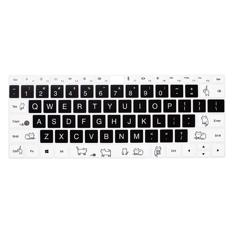 Posture kitten Силиконовая клавиатура для ноутбука huawei matebook X Pro 13,9 X Pro mate14 - Цвет: Posture kitten