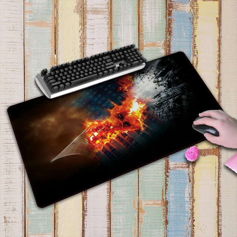  Batman Logo Large Gaming Mouse Pad Lockedge Mouse Mat For Laptop Computer Keyboard Pad Desk Pad For