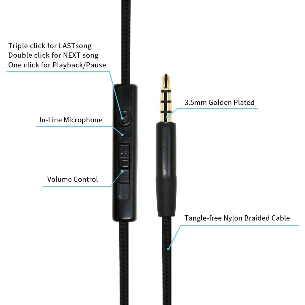 Наушники Bluetooth с креплением на голову и проводным управлением с микрофоном складные музыкальные наушники 3,5 мм наушники прямого типа