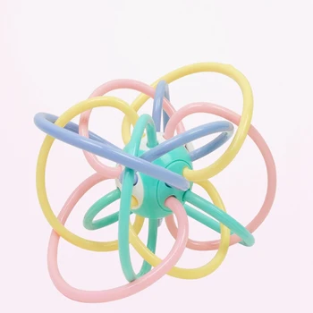 

Random Color 0-12 Months Baby Development Ball Safe Soft Teething Toys Early Educational Rattle Teether Baby Toys