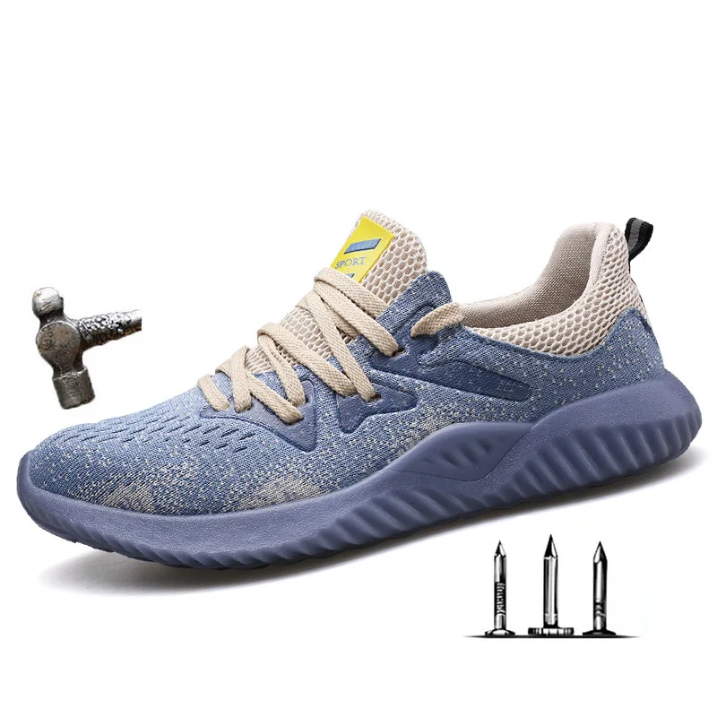 

Steel toe cap indestructible work shoes lightweight soft sole safety shoes men and women deodorant breathable work shoes