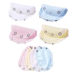 4 pçs/set adorável bebê meninos meninas crianças macacão fralda extensão extensor alongamento sólido macio macacão bodysuit extender