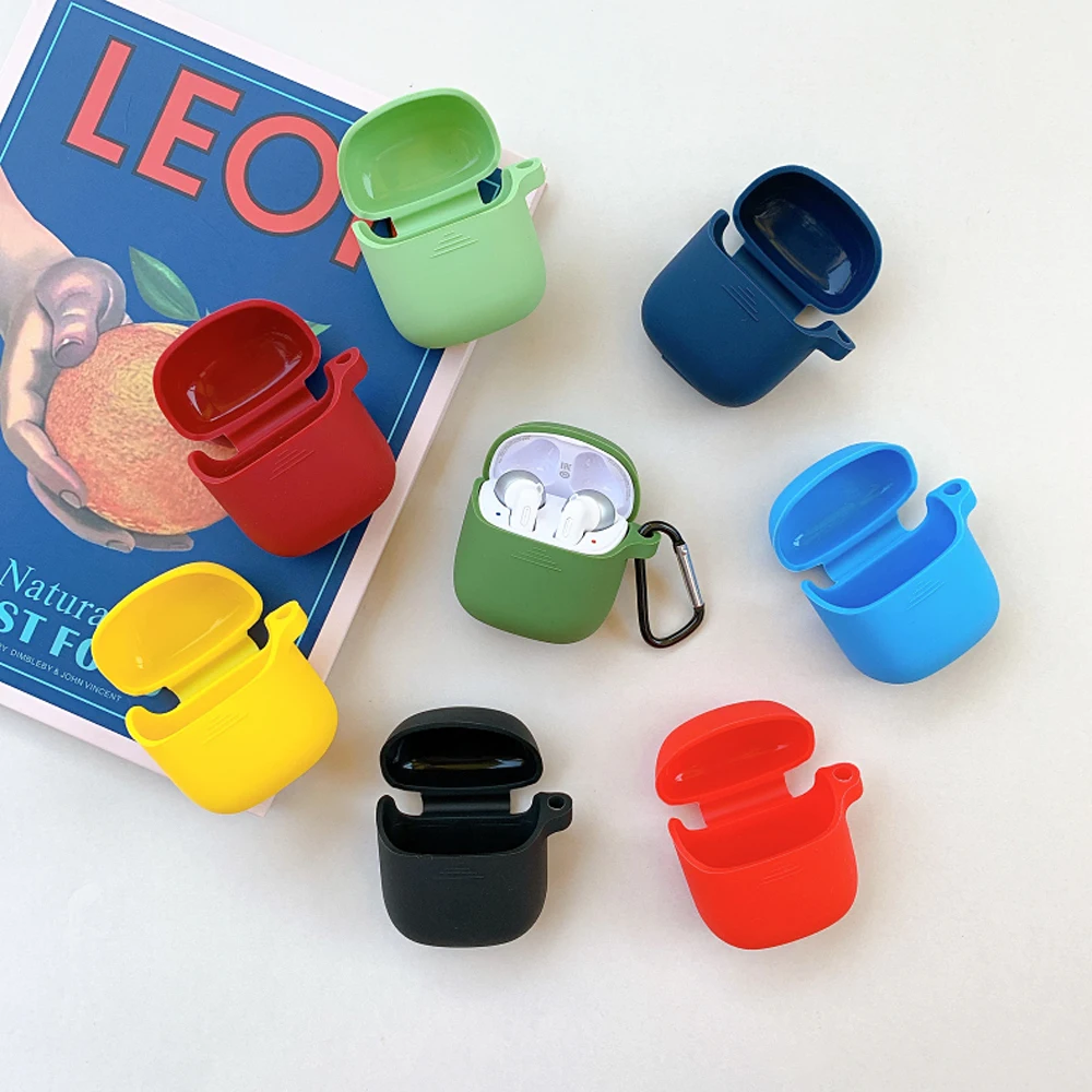 

Simple Candy Color Soft Cover for JBL TUNE 220 TWS / T225TWS Case Bluetooth Earphone Case for JBL T220TWS Earphone Headphone Box