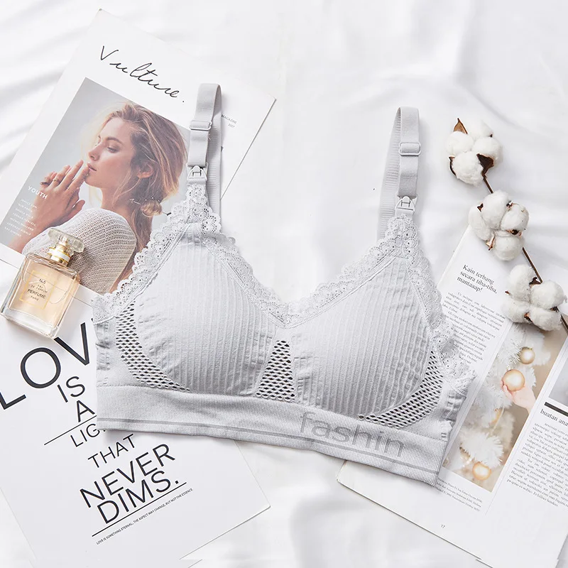 Бюстгальтер для кормления без косточек летние дышащие бюстгальтеры грудного