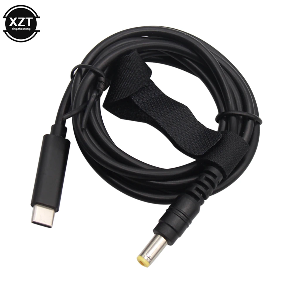 USB Type C PD Charging Cable Cord Dc Power Adapter Converter 5.5*2.5 20V 3A 65W For Lenovo Asus Dell Hp Laptop Charger