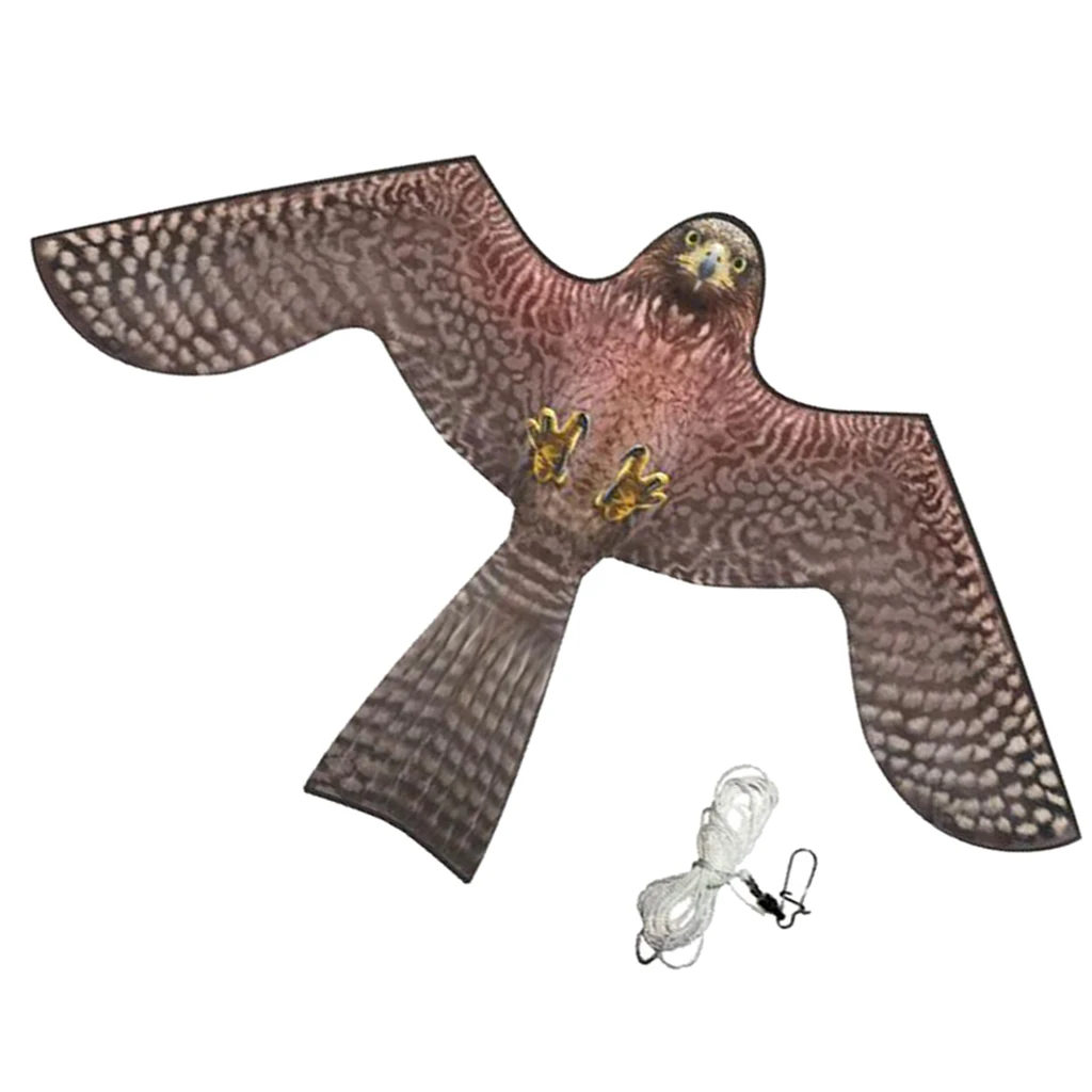 2Pcs Bird Repeller Flying Hawk kite, large eagle kites Scarecrow Decoy for Farm Garden Pest Bird Scarer