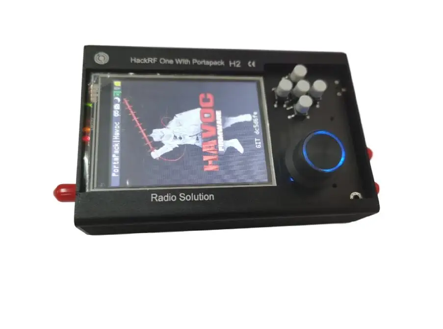 

2023 PORTAPACK H2 + HACKRF ONE SDR Radio + Havoc Firmware + 0.5ppm TCXO GPS + 3.2 inch Touch LCD + 1500mAh Battery + Metal Case