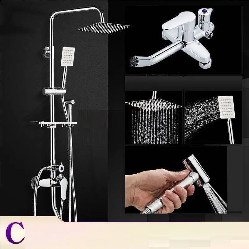 Piscina Salle Bain Doccia Duschset Torneira Lavabo Conjunto De Regadera Do Banheiro Ducha Chuveiro Douche Душевая система для ванной комнаты