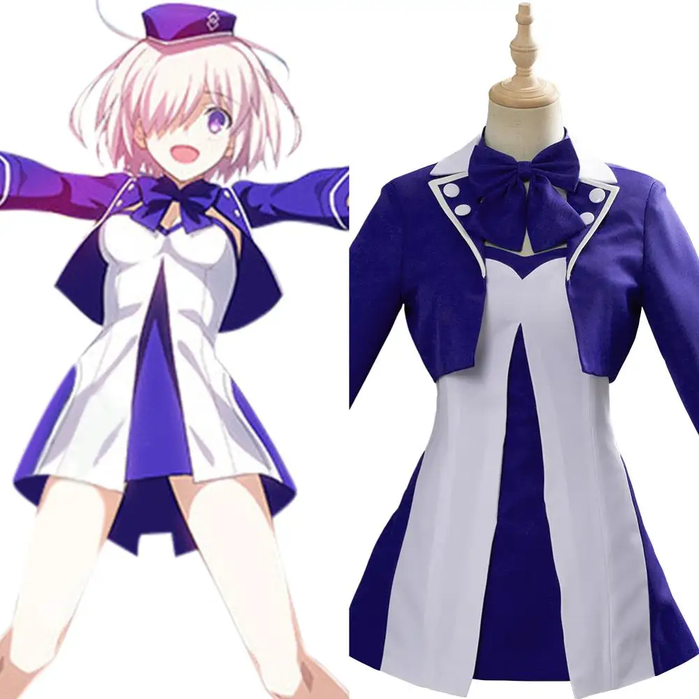 Fate Grand Order маскарадный костюм Mash Kyrielight для женщин, девочек, платье Matthew Kyrielight, платье, карнавальные костюмы на Хэллоуин