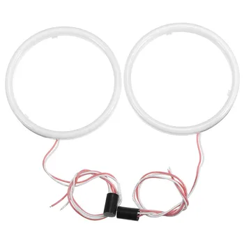

New Pair Car 6000K 1000LM Cotton LED Headlight Lamp Waterproof Angel Eyes Halo Ring Light For BMW For Honda Universal DC 12V