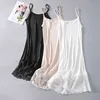 50% Silk 50% Viscose Knit Stretchy Lace Full Slip Sleepwear Chemise Adjustable Strap SG323 ► Photo 3/6