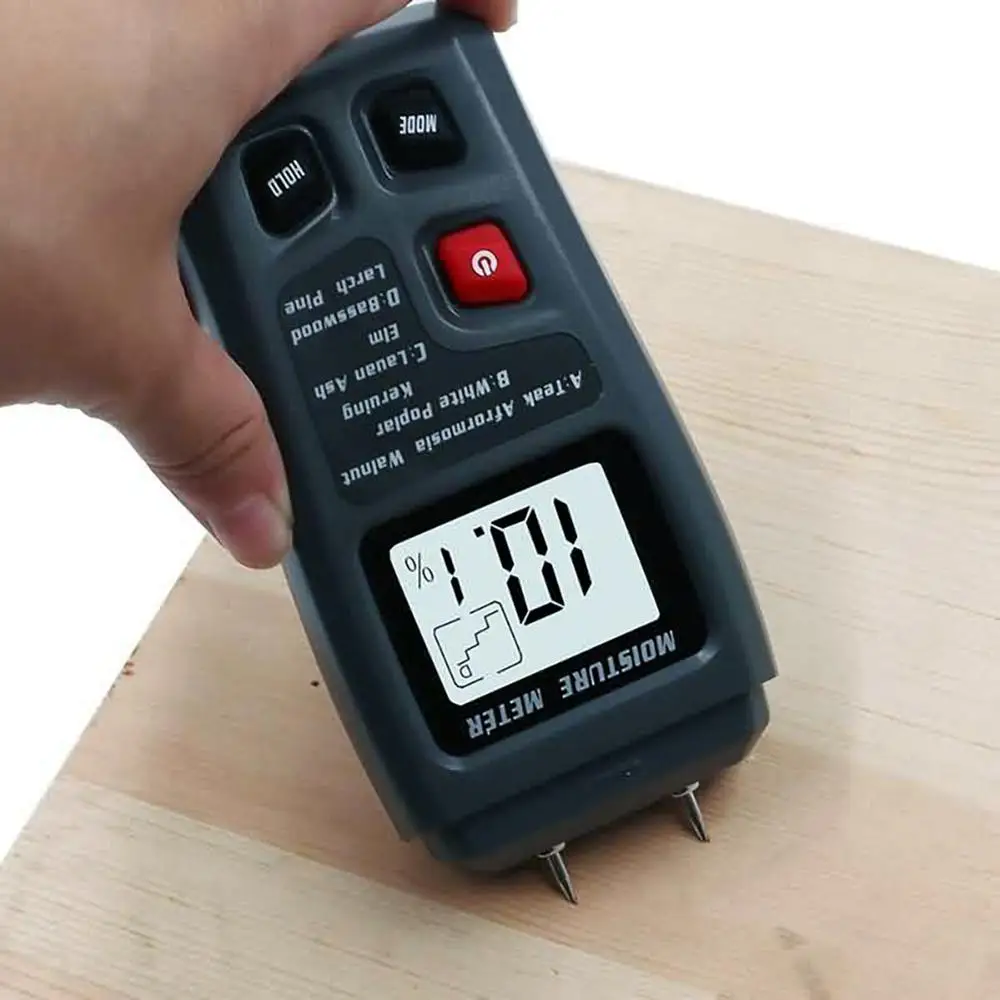 

0-99.9% Digital LCD Wood Moisture Meter Humidity Meter Portable Damp Detector Tester Sensor Hygrometer Wood Moisture Meter