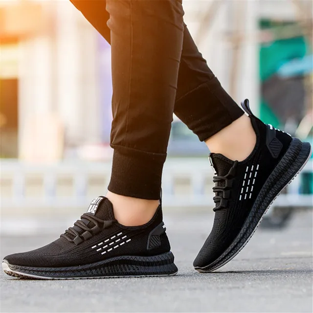 Chaussures Baskets Homme En Daim à Enfiler - Sans Lacets, Respirantes, Confortables Pour Fitness Et Extérieur - Pointure EU 39