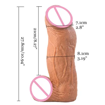 Super Huge Dildo Realistic Thick Penis Intimate Goods Big Dick Sex Toys For Women Vagina Clitoris Stimulate Female Masturbator 2