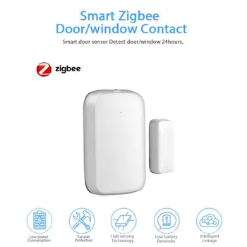 

ZigBee tuya smart door/window sensor detector Anti-disassembly Intelligent linkage wireless Door window open close detector