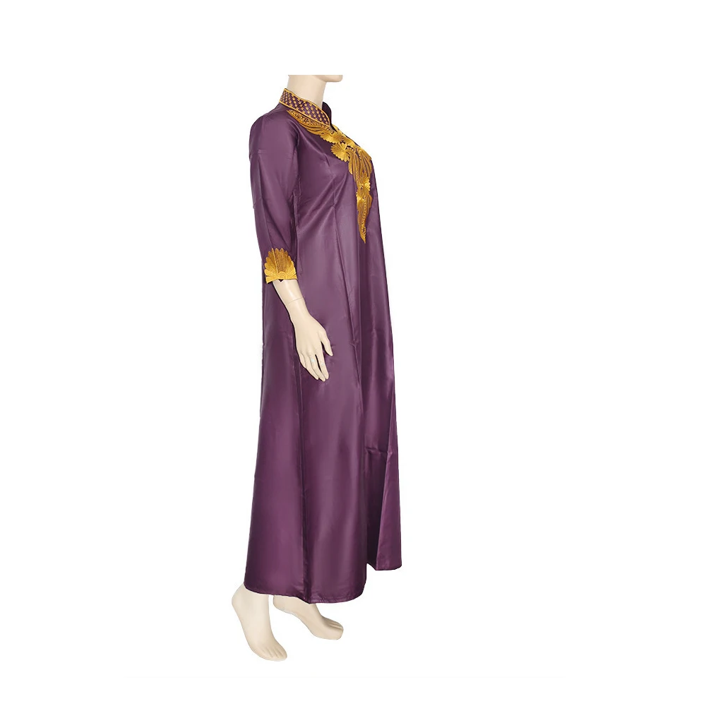 Бесплатная доставка Abaya Африканский халат батик ткань Женская Вышивка кафтан