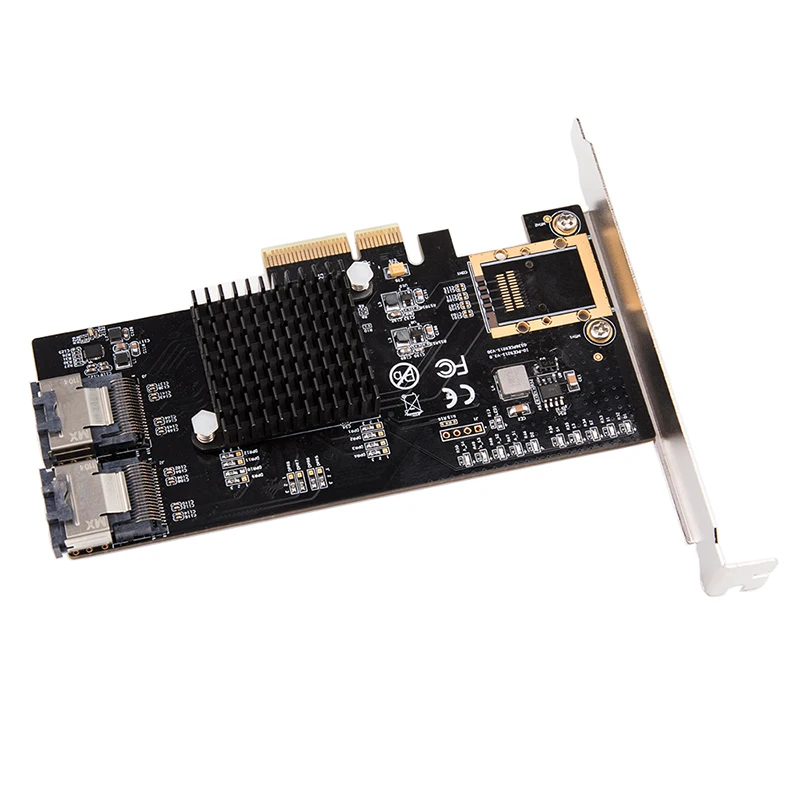 H1111Z добавить на карты PCI-E/PCIE SATA карта PCI Express SATA контроллер PCIE на SATA 3,0 карта 8 портов SATA3 адаптер расширения+ кабель