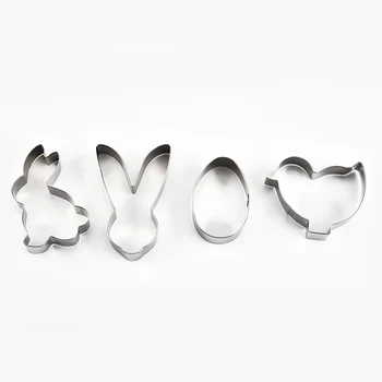 

Cookie Cutter Scenery Tools Cookie Fondant Cutte 3D Easter Bunny Pattern Baking Cookie Cutter Stainless Steel Gingerbread Cake