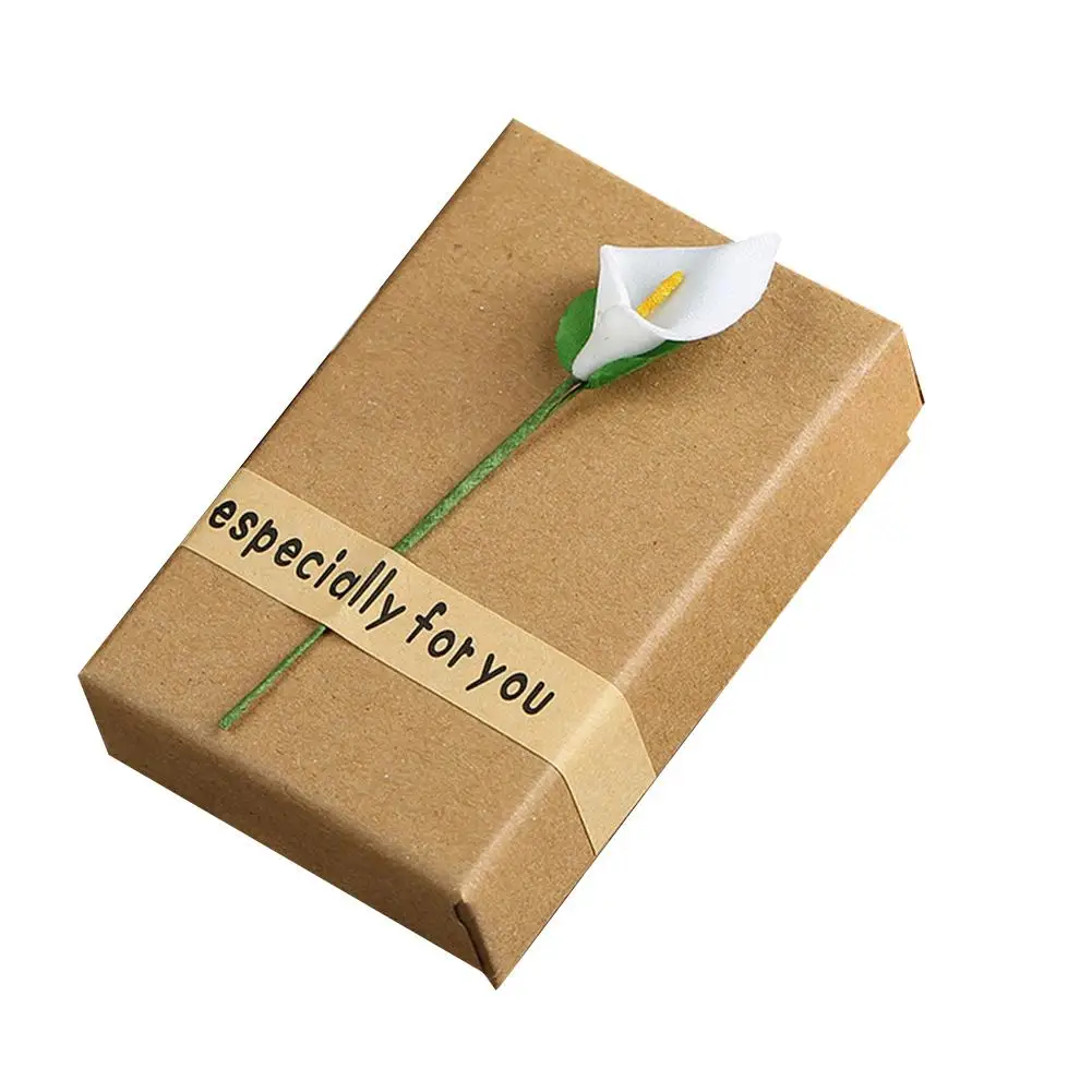 

Retro Paper Jewelry Box Women Ring Necklace Bracelet Earring Display Storage