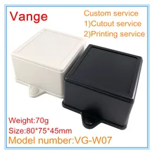 5 шт./лот Лидер продаж пластиковый материал чехол IP54 ABS пластик diy box Корпус для электроники устройства 80*75*45 мм