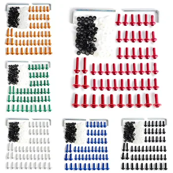 

158Pcs/Set Motorcycle Fairing Bolts Motorbike Bodywork Fastener Clips Kit Windcreen Windshield Screws For Honda Yamaha Suzuki